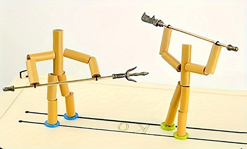 Marionnettes De Combat En Bambou DIY Marionnettes De Combat - Temu France