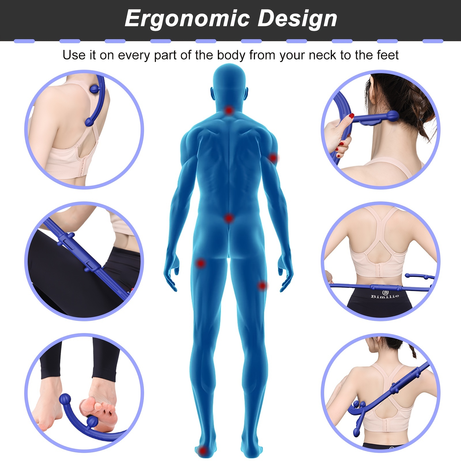 Trigger Point Massage Tool, Shoulder Neck Back Handheld Self