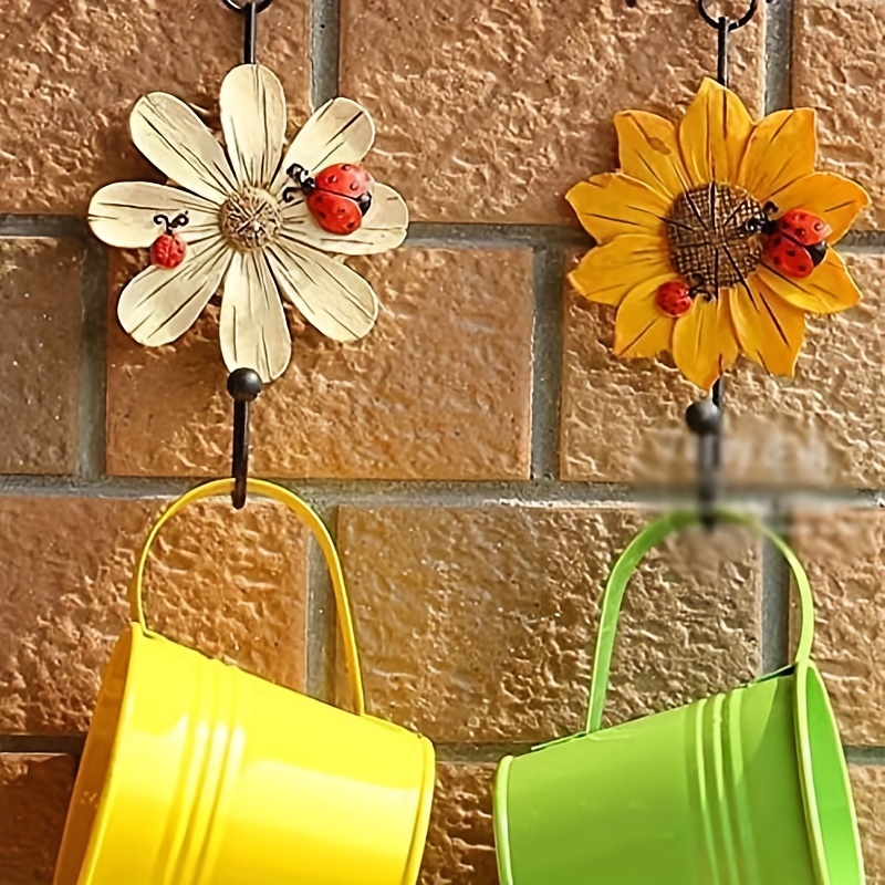 Sunflower wall online hooks