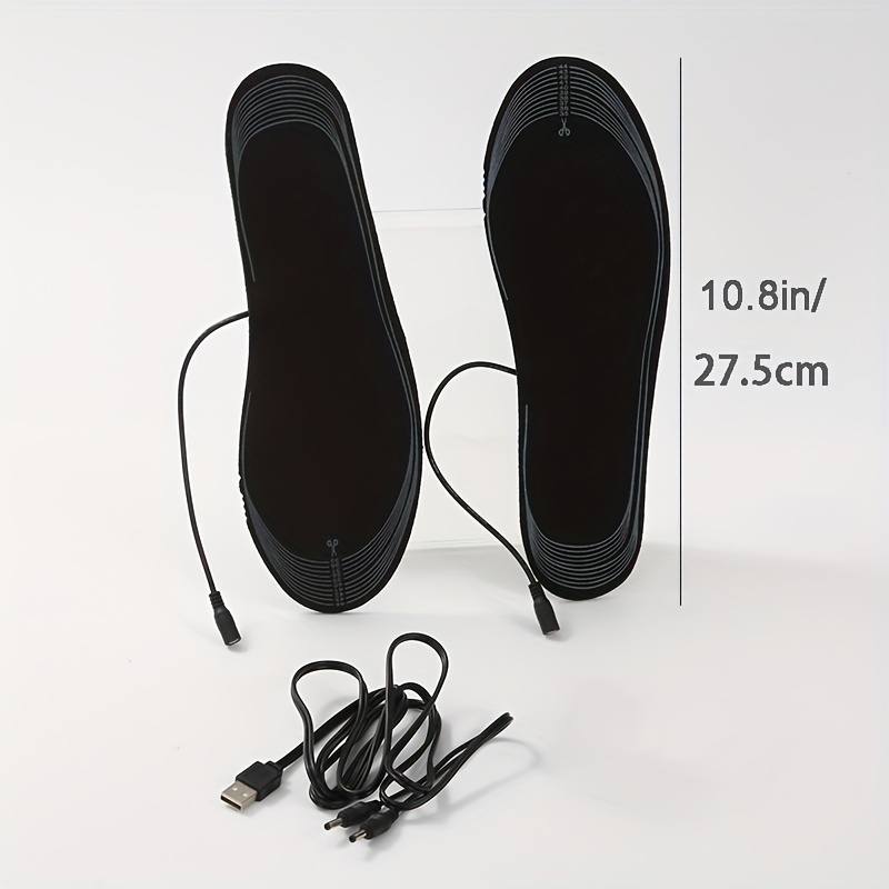 Usb Heated Shoe Insoles Electric Foot Warming Pad Feet - Temu