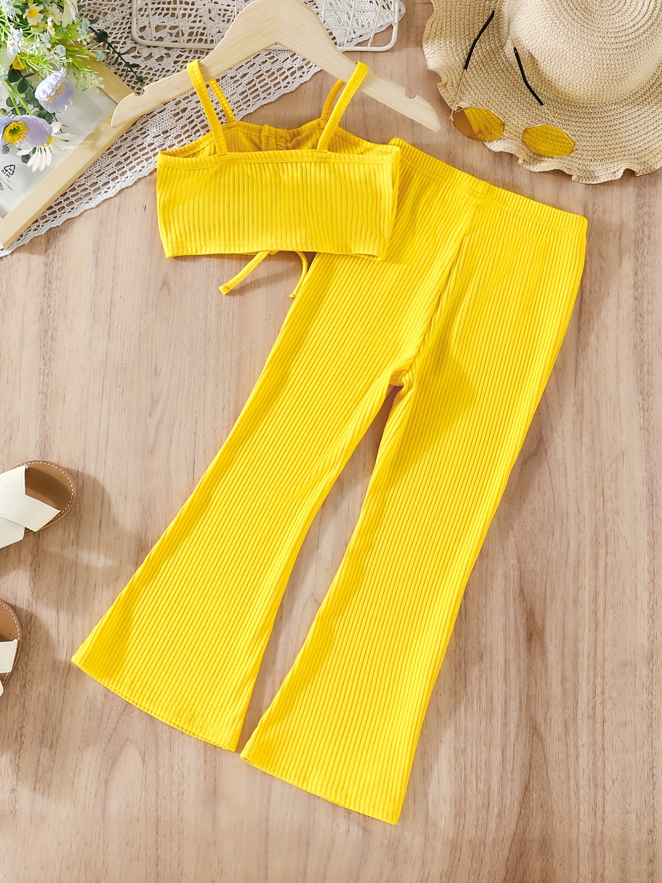 Pantalón Moda verano Amarillo