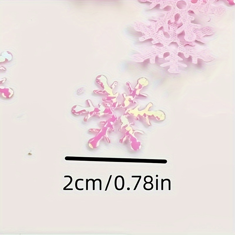 200pcs/set Christmas Artificial Snowflake Confetti, Wedding Party