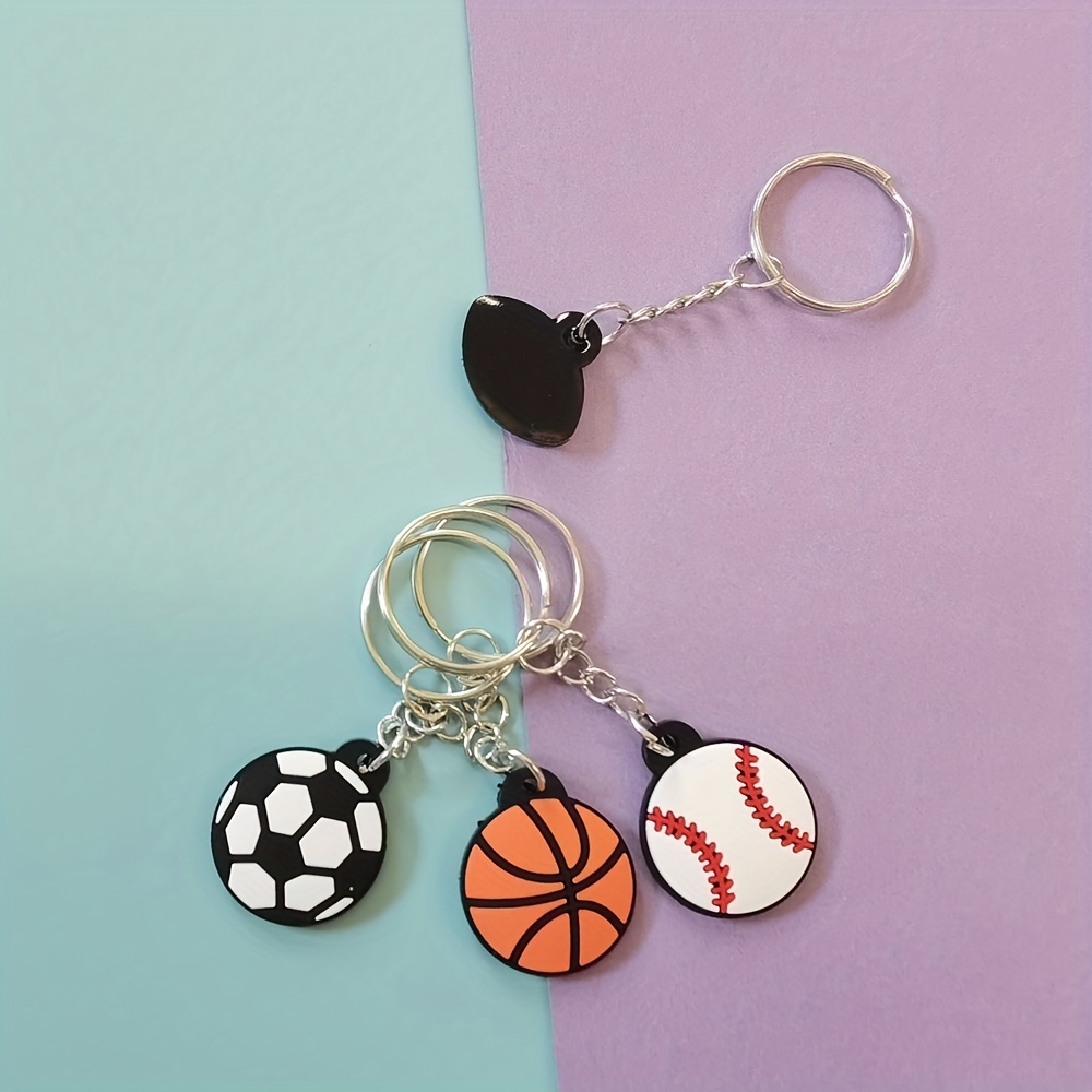 Creative Sports Keychain PVC Soft Rubber Keychain Perfect Gift