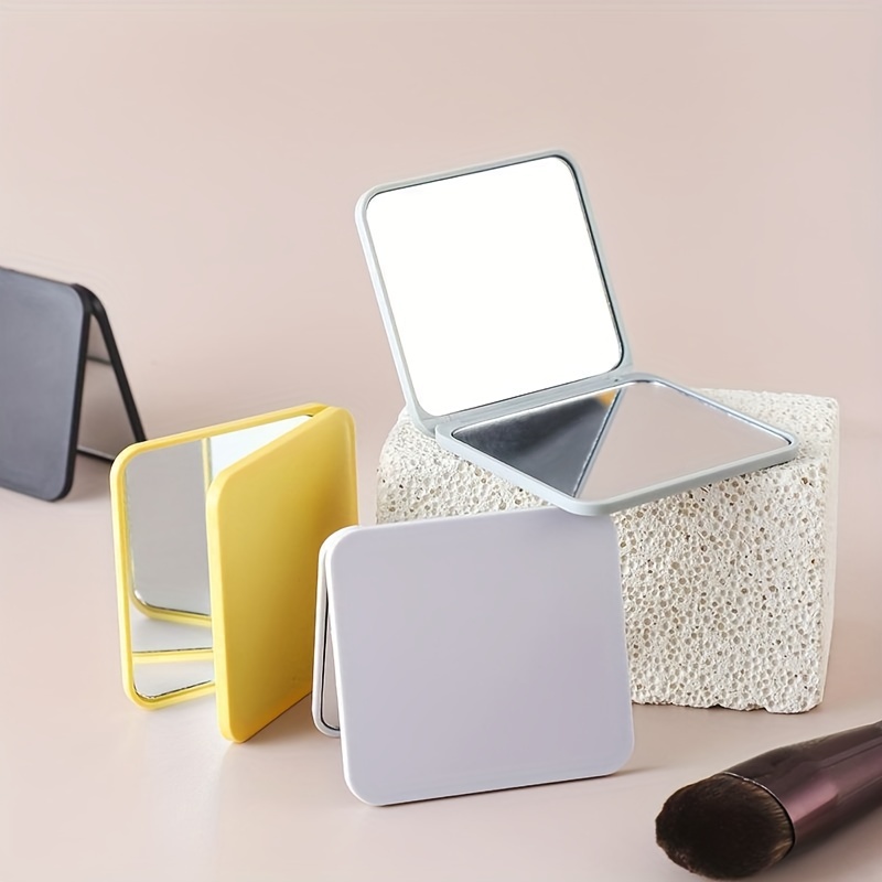 Square Vanity Mirror 1X2X Magnification Foldable Makeup Mirror