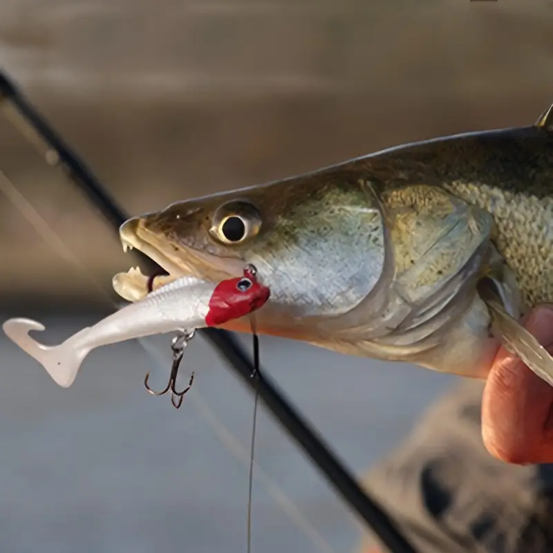 Soft Swimbait Jig Heads Plastic Fishing Bait Treble Hooks - Temu