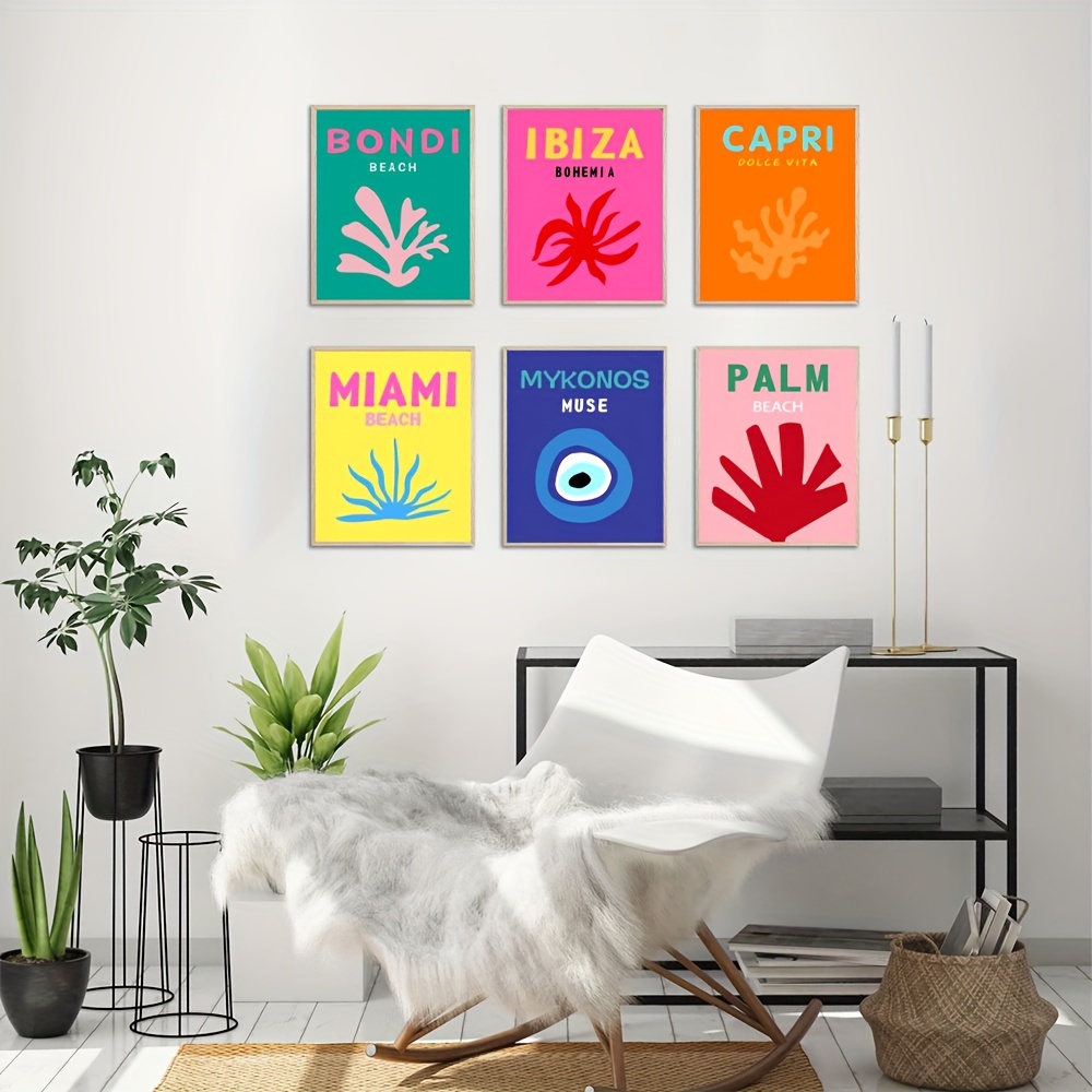 Preppy Room Decor Aesthetic Hot White Wall Art For Teen - Temu