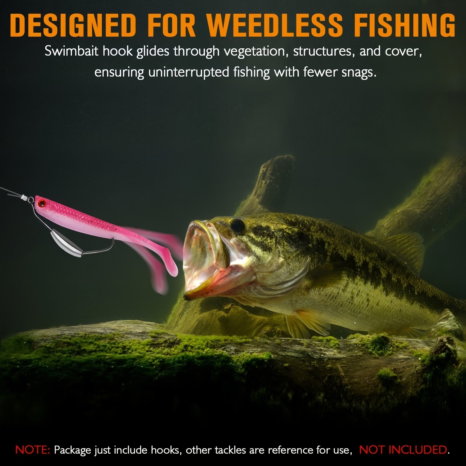 Weighted Fishing Hooks Saltwater Freshwater Weedless - Temu