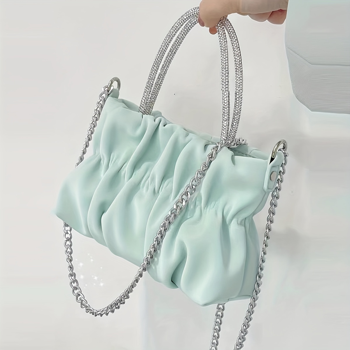 New Fashion Women Bags Summer Graffiti Ladies Designer Handbags Chain Mini  Bag Heart Pattern Women Messenger Bags Female Clutch