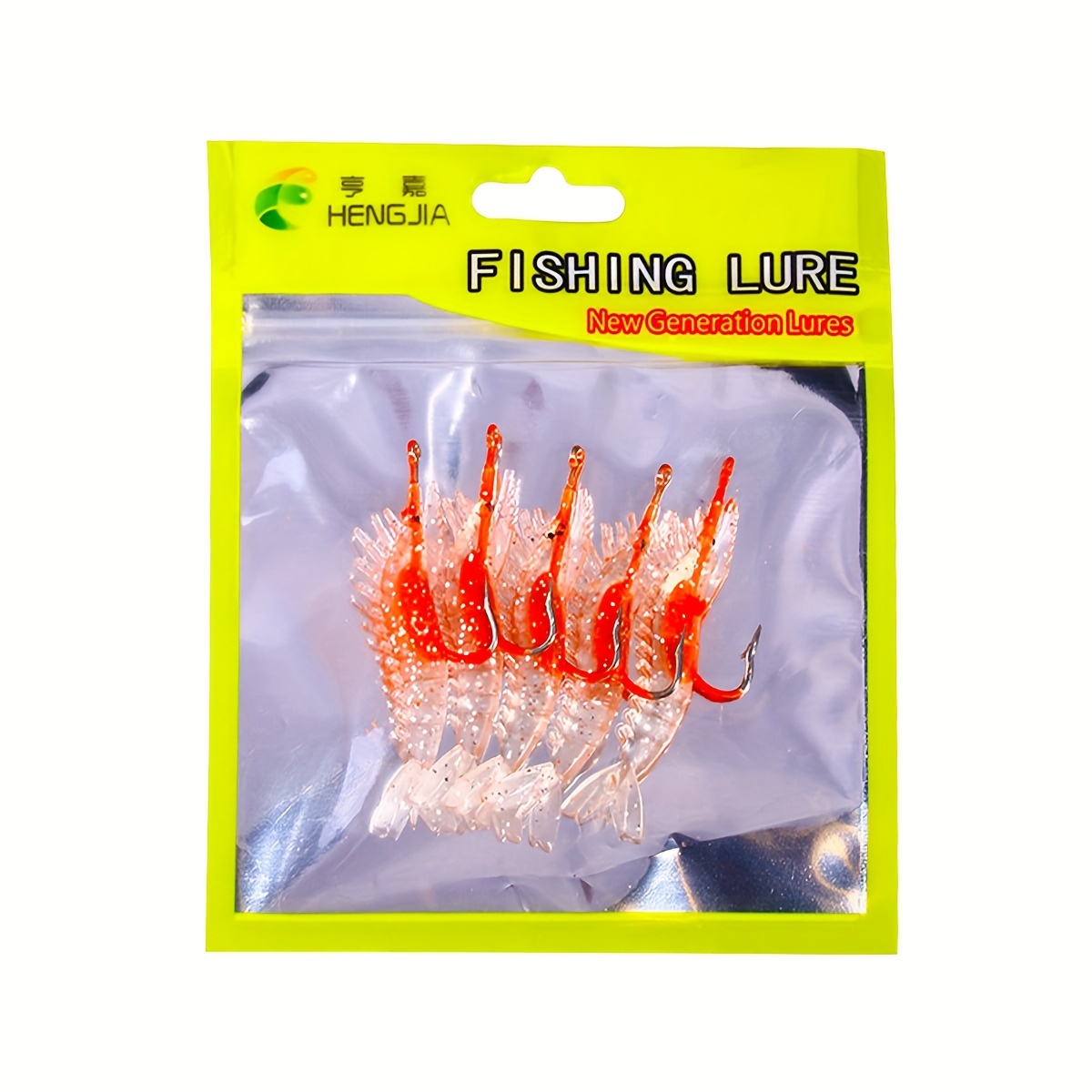 10g Bionic Shrimp Bait With Hook Luminous Soft Prawn Fishing Lure Fishing  Tackle