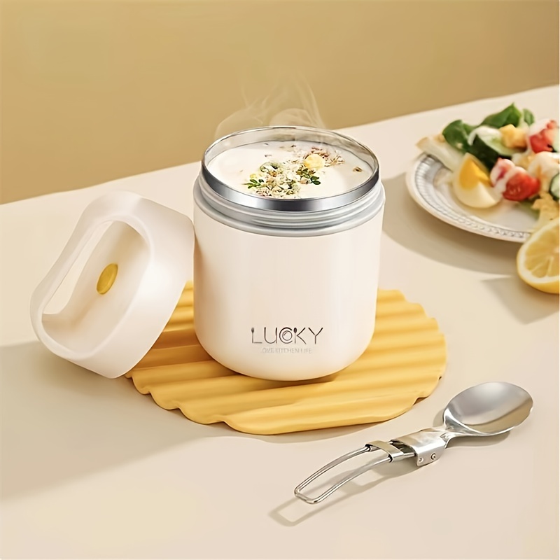 304 Stainless Steel Insulated Breakfast Food Jar Stainless - Temu