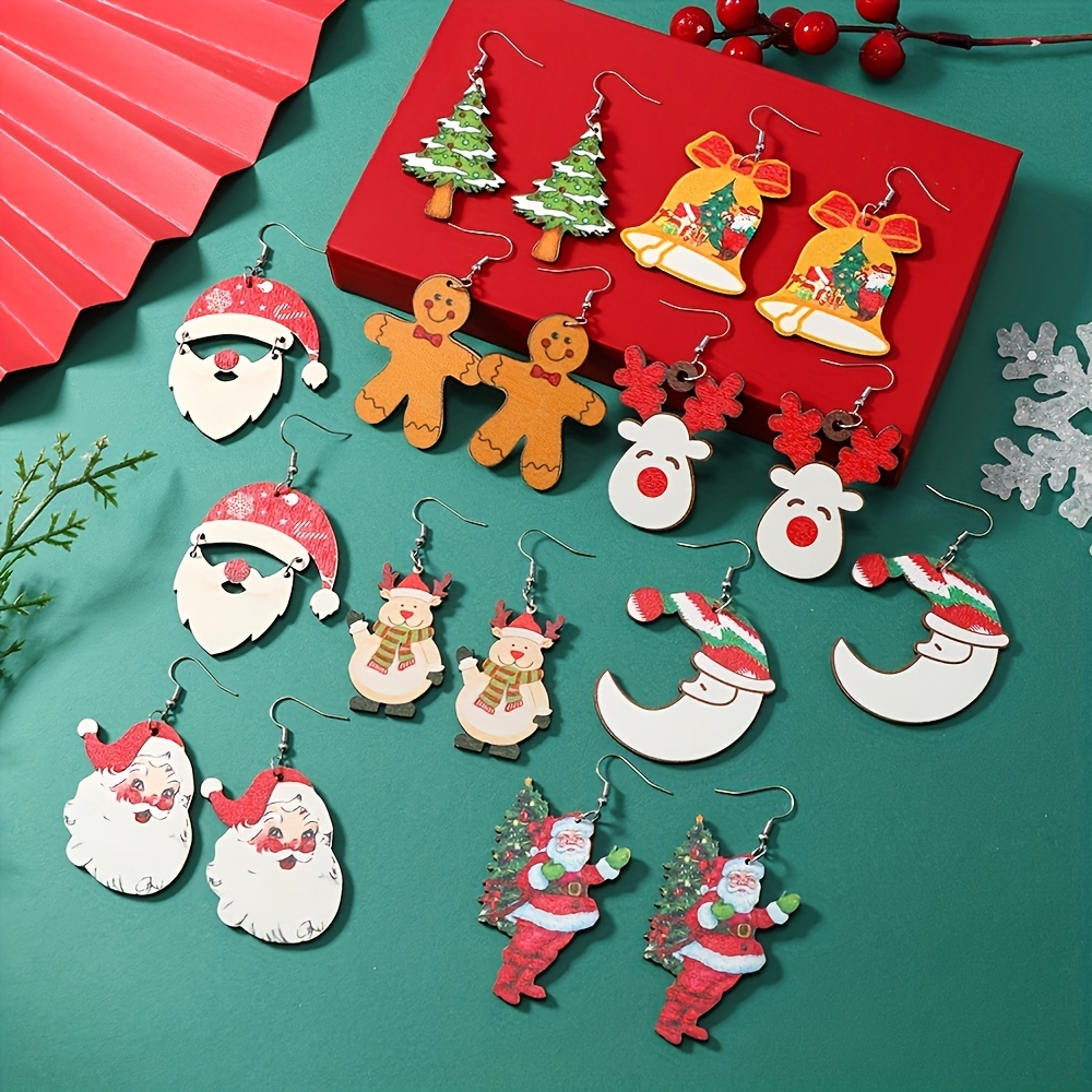 Christmas Jewelry Accessories Adorable Gingerbread Santa - Temu