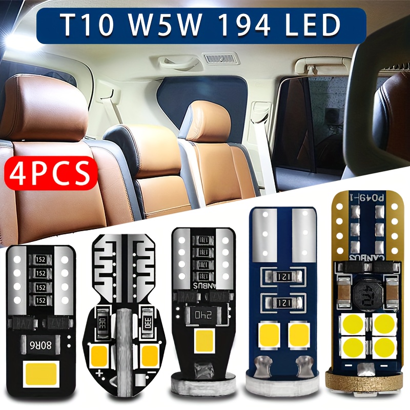 2PCS T10 LED Bulb Canbus 5W5 Car W5W LED Signal Light 12V 6000K