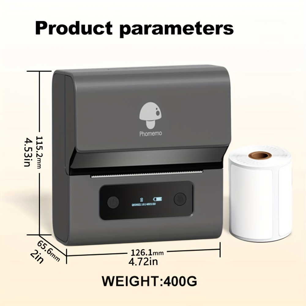 Phomemo Label Makers- Barcode Label Printer M221 3 Inch Label