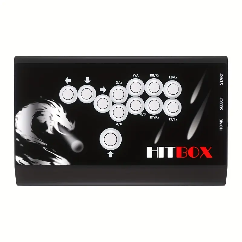 HITBOX Arcade Fighter For Rocker Street Fighter 6 Fighter King Computer  Game Controller Steam Sanhe Button Metal Material Game Keyboard USB  Interface