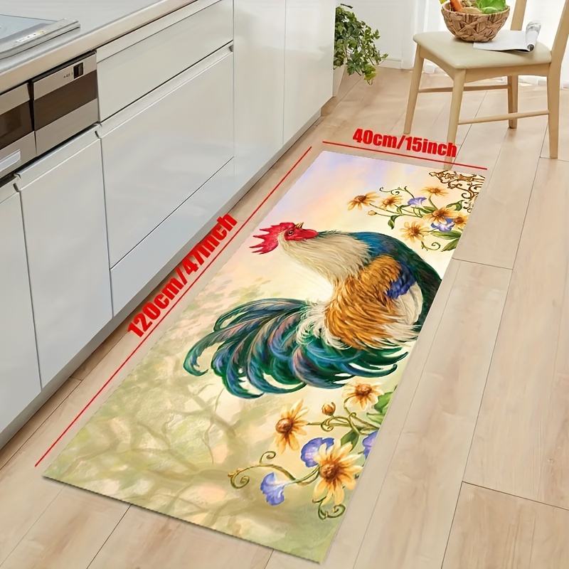 Chicken Print Kitchen Mat For Floor Anti slip Hallway - Temu