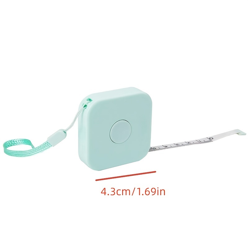 1.5M Mini Cute Portable Leather Measuring Tape(Random Color Delivery)