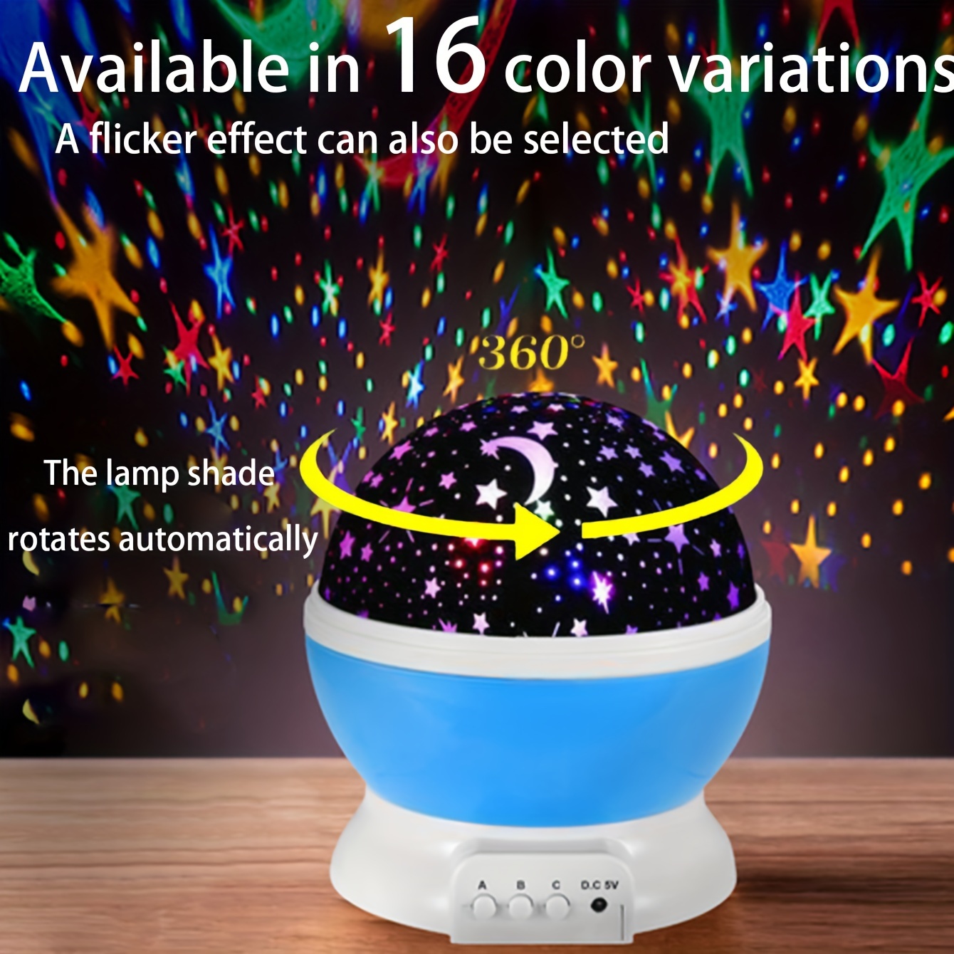 Kids Projector Night Lights For Bedroom Decor, Battery Operated Star Sky  Moon Light Projector, Romantic Color Changing Night Lighting Lamp, Fun Gifts  For 1-4-6-14 Year Old Girls And Boys - Toys 