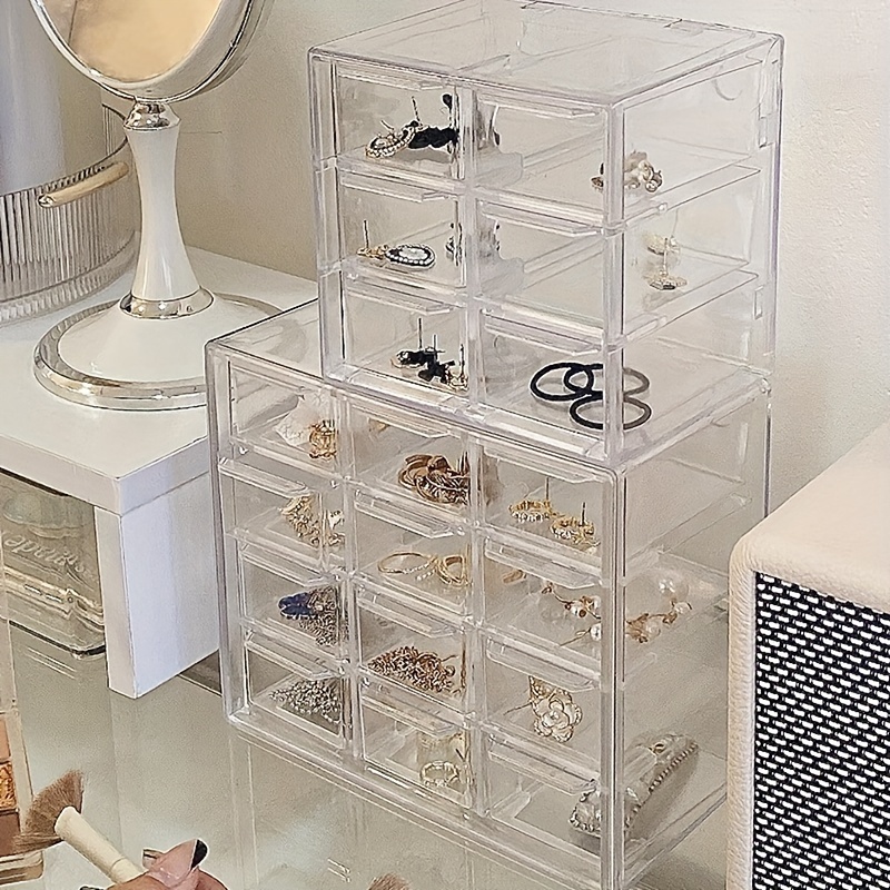 Beaded Multi cell Multi layer Storage Drawer Glass - Temu