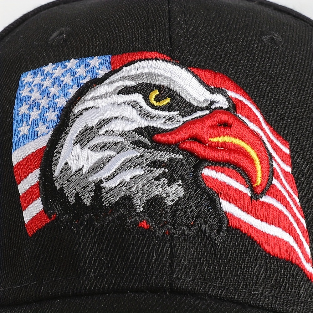 1pc Mens Eagle And Flag Embroidered Usa Baseball Breathable Unisex Outdoor  Fishing Dad Gift For Adjustable Trucker Hat Weekend Party Sun Hat, Shop  Now For Limited-time Deals