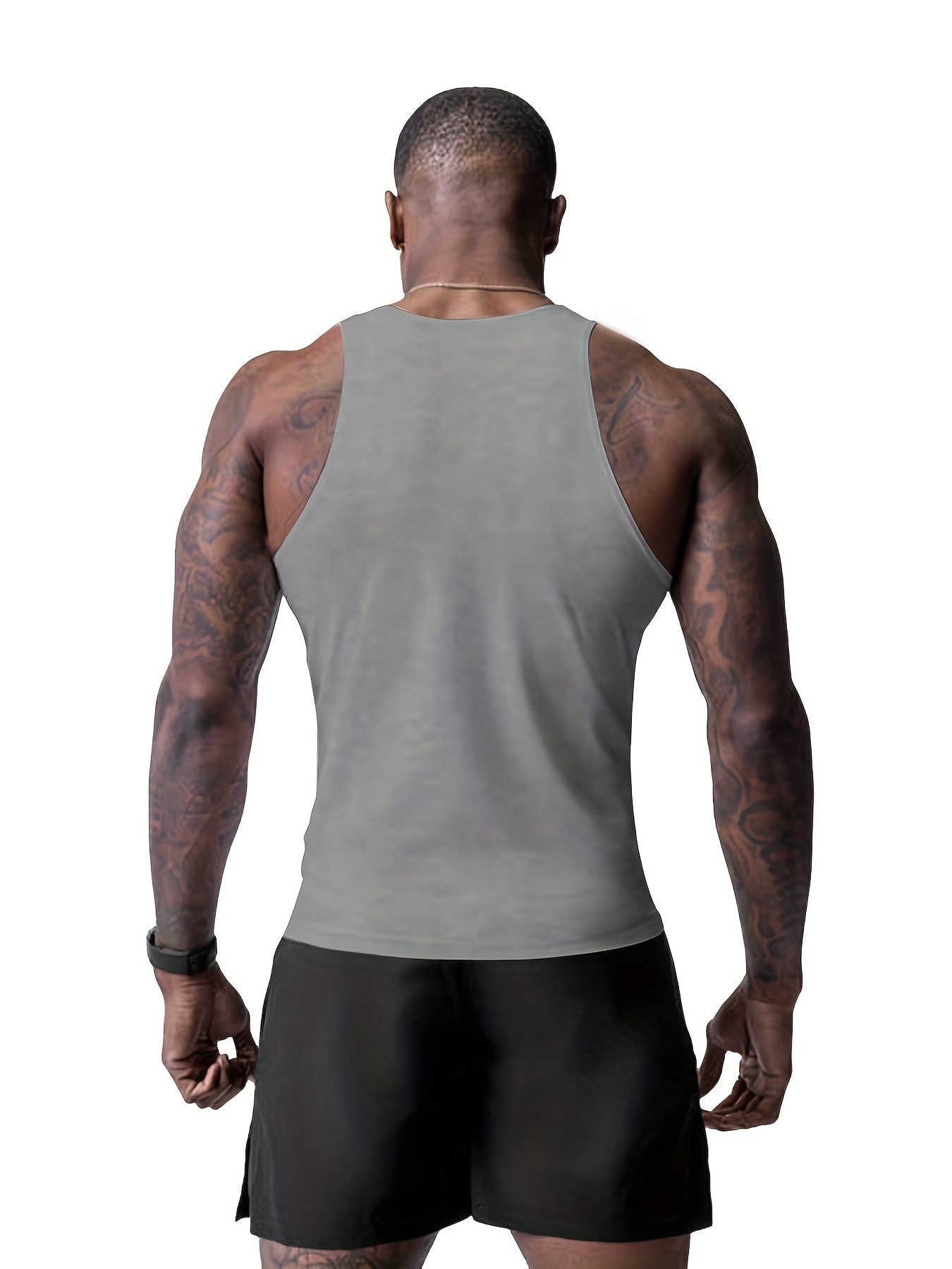 Men's Compression Tank Tops Slim Fit Athletic Muscle Tees Fitness Sleeveless  T-Shirt Cotton Breathable Sport Vest 