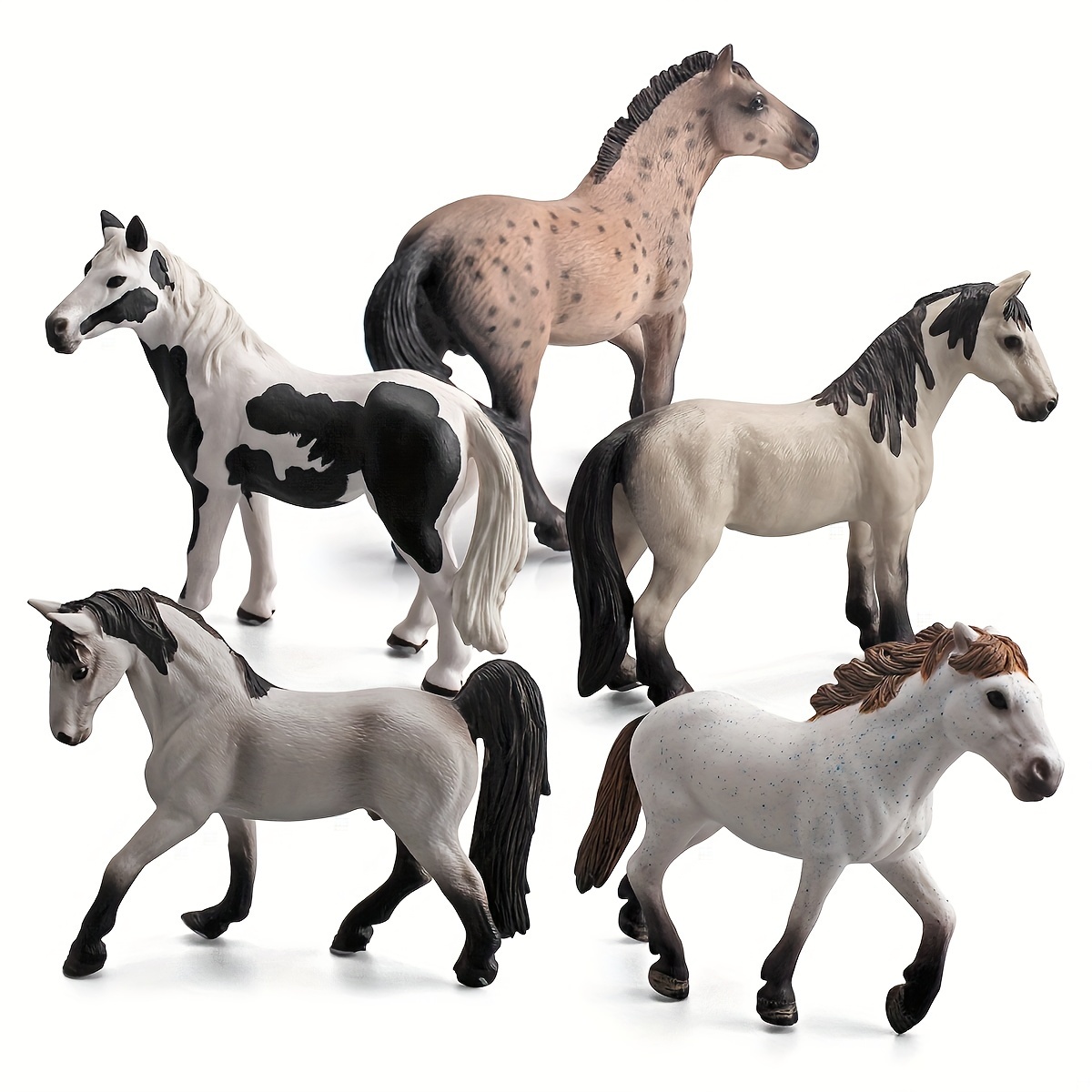 12 pièces figurines de jouet de poulain de cheval jouet de - Temu France