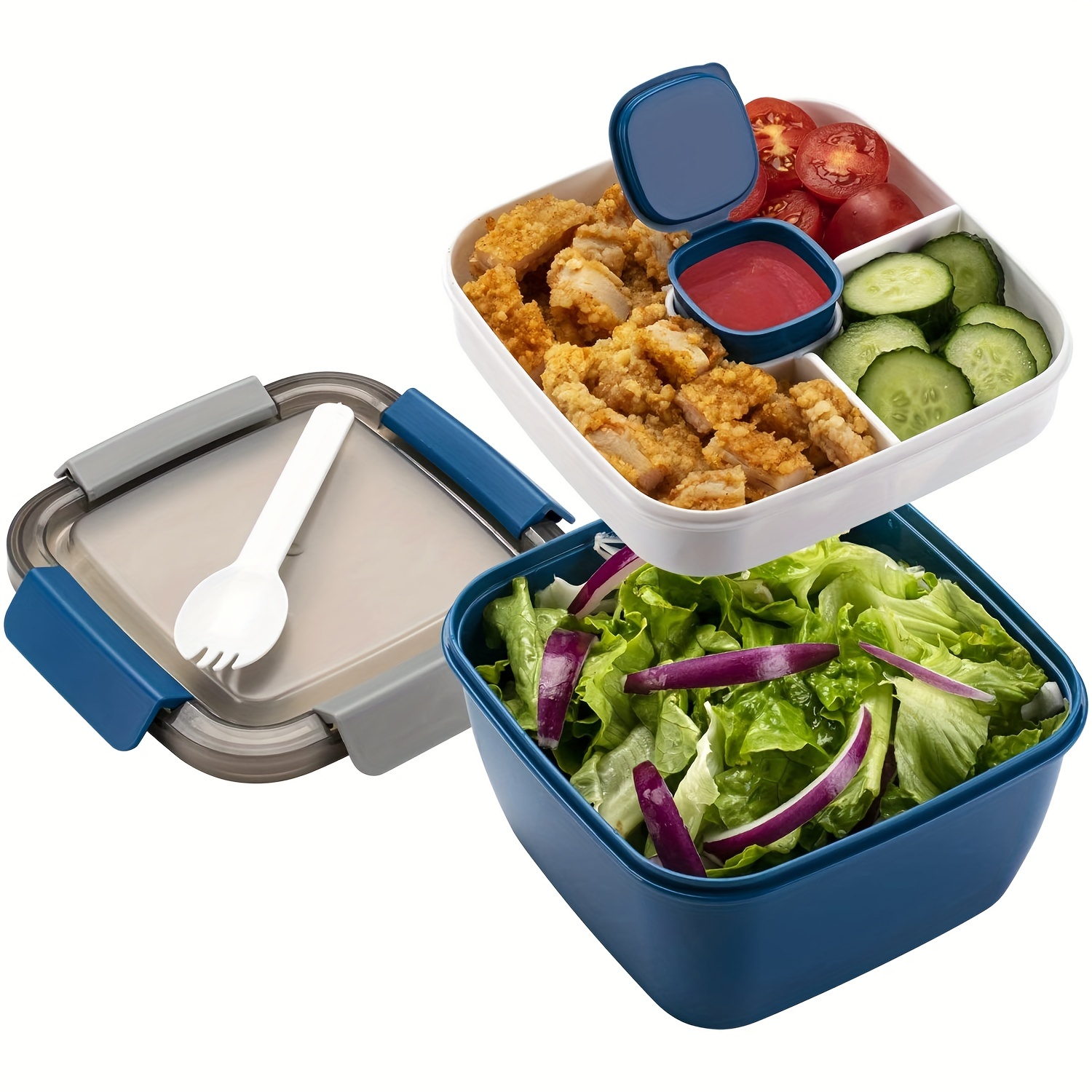 Bentgo Salad BPA-Free Lunch Container Salad Box with Dressing Sauce  Container - China Salad Bowl and Plastic Bowl price