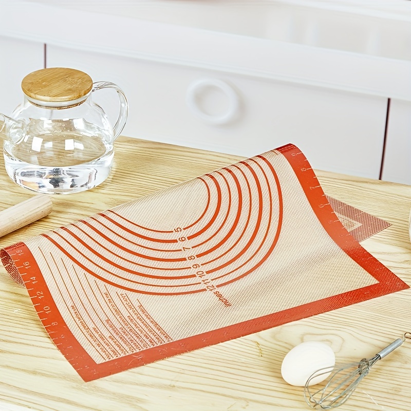 Silicone Pastry Mat, Non-slip, Non-stick Counter Mat For Bread, Candy,  Cookie Making, Kitchen Gadget & Home Kitchen Item - Temu
