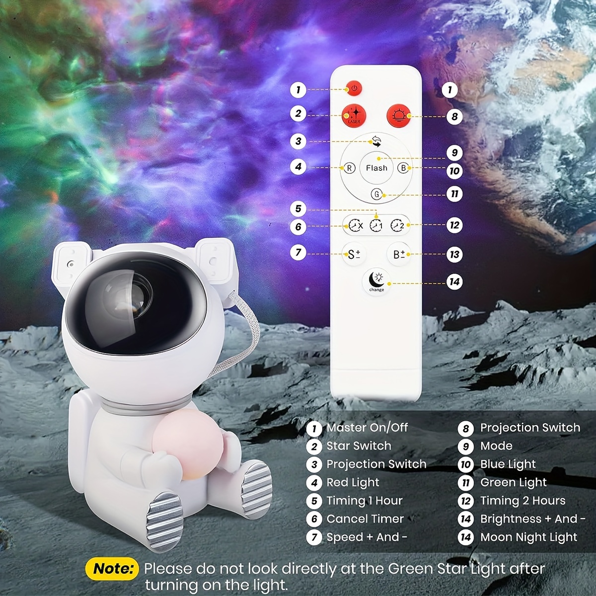 Astrostar™ - Lampe LED astronaute – Tiber™