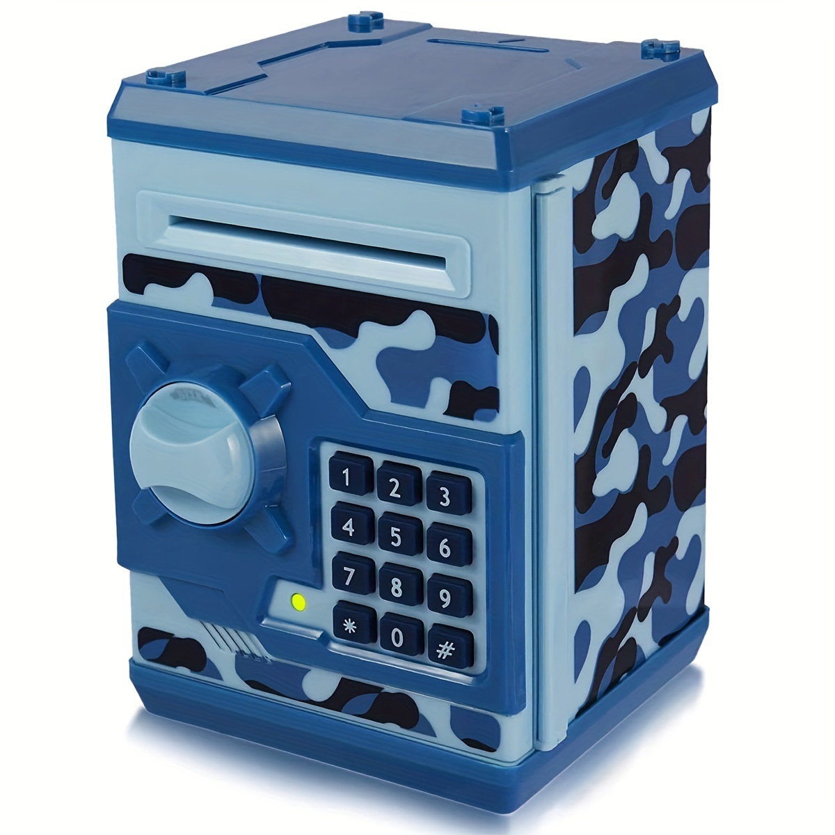 Hucha Electrónica Mini Cajero Automático Caja de Ahorro con Contraseña  Hucha Hucha Simulada para Monedas en Efectivo Papel de Desplazamiento  Automático para Niños Niñas Caja Fuerte para Niño #4