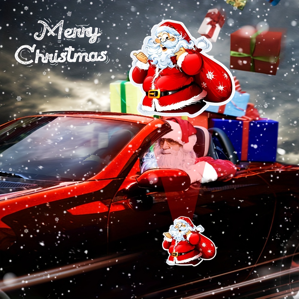 Déco de Noël pour voiture : autocollants, aimants, accessoires