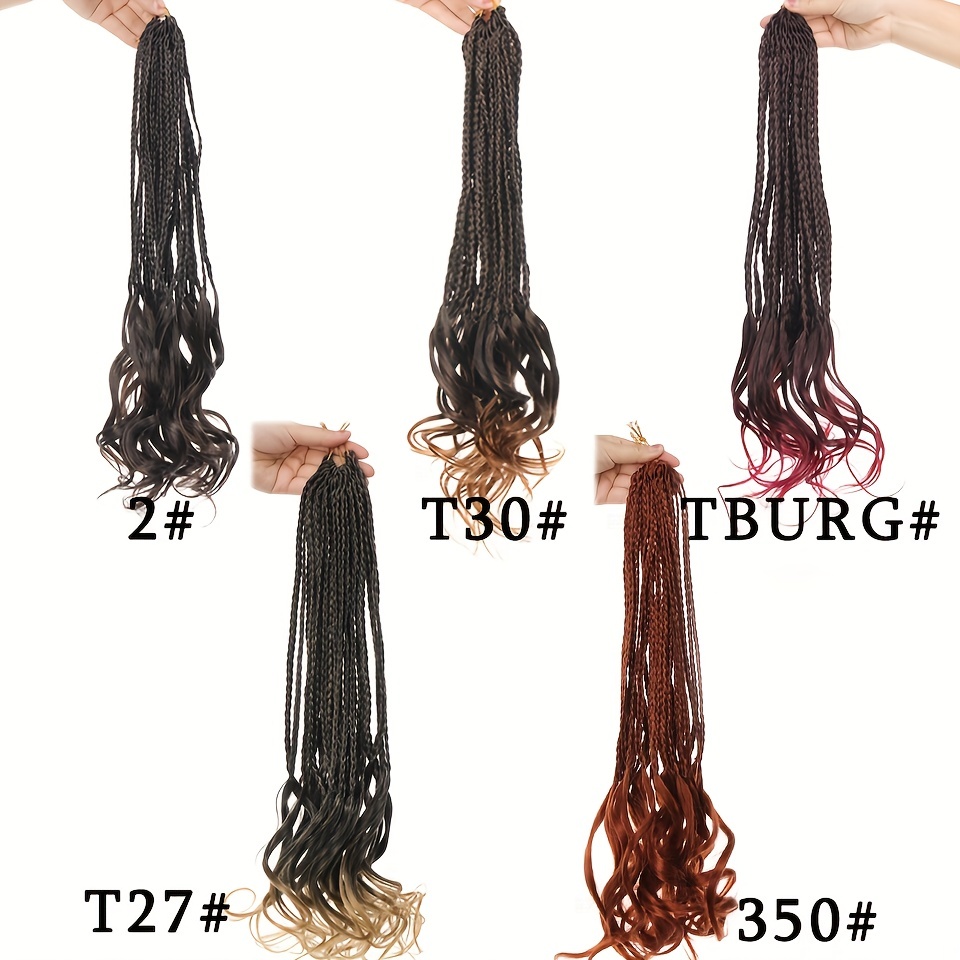 45 72 Cm French Curl Crochet Braids Extensions Box Braids Crochet