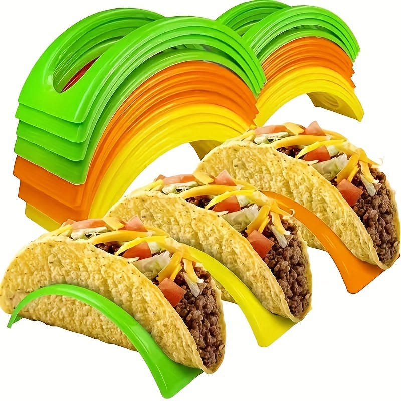 

3/6pcs, Mexican Muffin Bracket, Taco Pancake Rack, Taco Holder, Kitchen Food Grade Corn Roll Rack