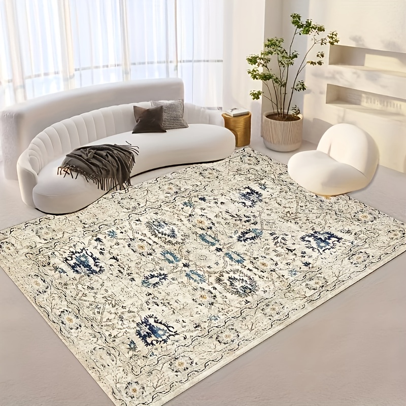 Blue Kitchen Rug Boho Anti Fatigue Kitchen Rugs, Vintage Absorbent Non Slip  Rugs,soft Faux Sheepskin Floor Mat For Living Room Bedroom Bedside, Easy To  Clean, Washable Anti-skid Throw Rugs Home Decor, Room