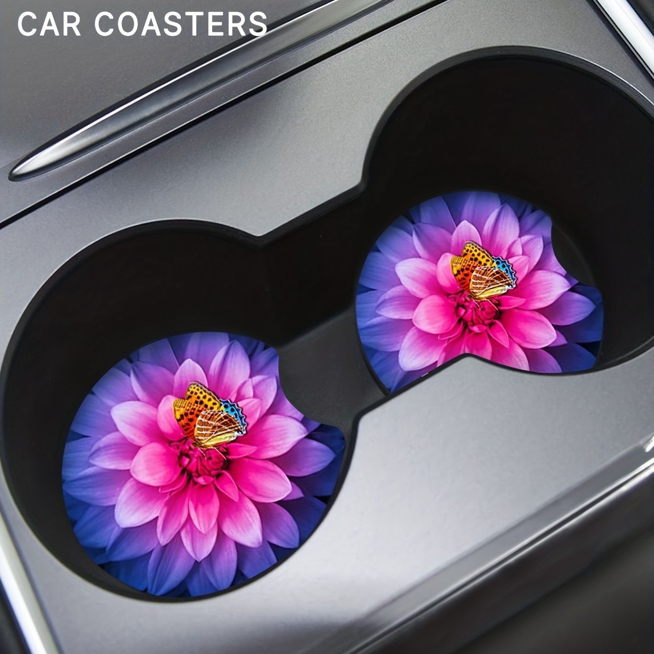 Absorbent Auto Drink Use Color Coasters Mats Vehicle Car - Temu Australia