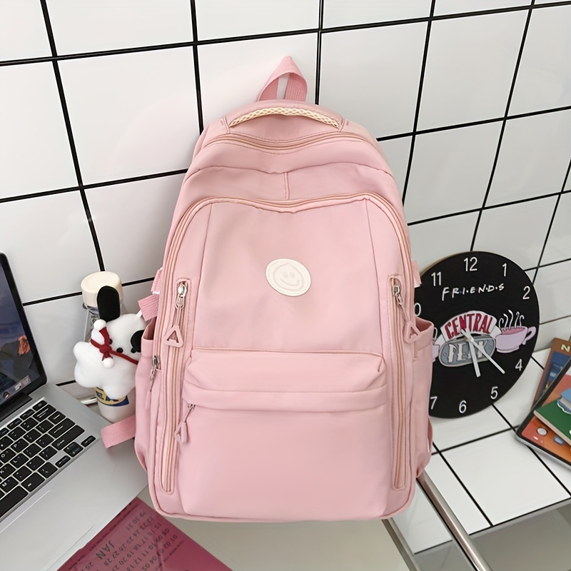 mochila kawaii con alfileres mochila escolar kawaii linda mochila escolar  kawaii (rosa)