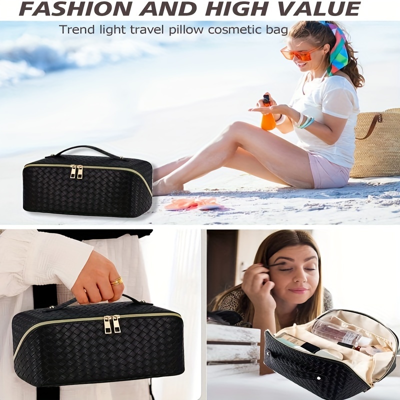 Makeup Bags Luxury Plaid Cosmetic Bag For Women Waterproof Large Capacity  Make Up Storage Organizer High Quality Travel Tote Bag _ - AliExpress Mobile