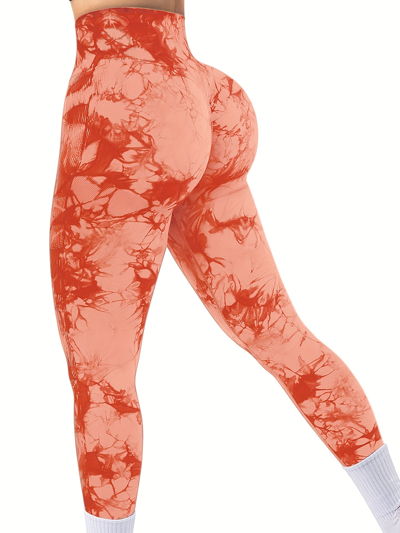 Solid Color Hip Pleated Design Yoga Pants Butt Lifting Slim - Temu