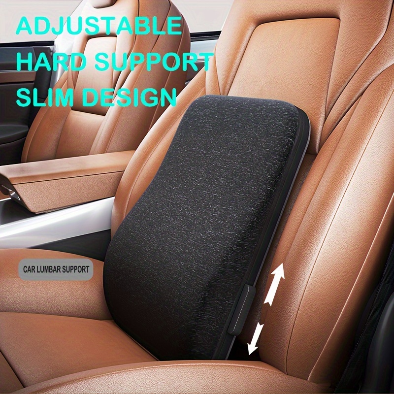 Car Adjustable Hard Support Lumbar Support, Suitable For Long Driving - Temu
