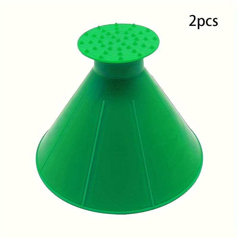 Farship Ice Scrapers Round Windshield Magic Cone-Shaped Car Windshield Ice  Scrapers Tool