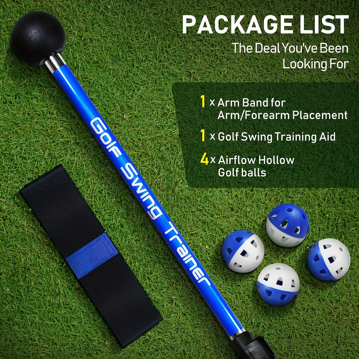 Premium Golf Swing Trainer Aid Foldable Adjustable Golf - Temu