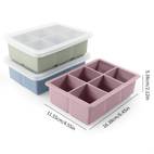 3pcs ice cube trays large size silicone ice cube molds with removable lids reusable ice mold for whiskey cocktail stackable flexible safe ice mold kitchen accessaries chrismas halloween party supplies tools