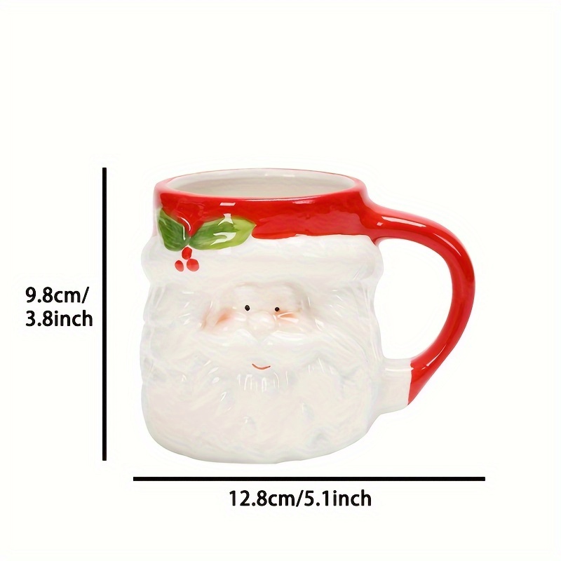 Christmas Coffee Mug Hand Painted 3d Coffee Cups Santa Claus - Temu  Australia