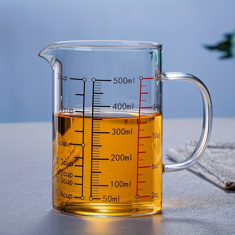 Glass Measuring Cup [insulated Handle V shaped Spout] High - Temu