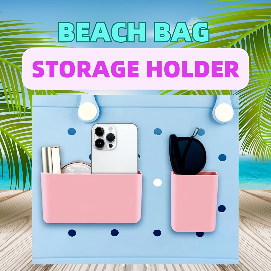 Simple Plastic Phone Organizer, Durable Beach Bag Accessories,  Multifunctional Storage Travel Accessories - Temu