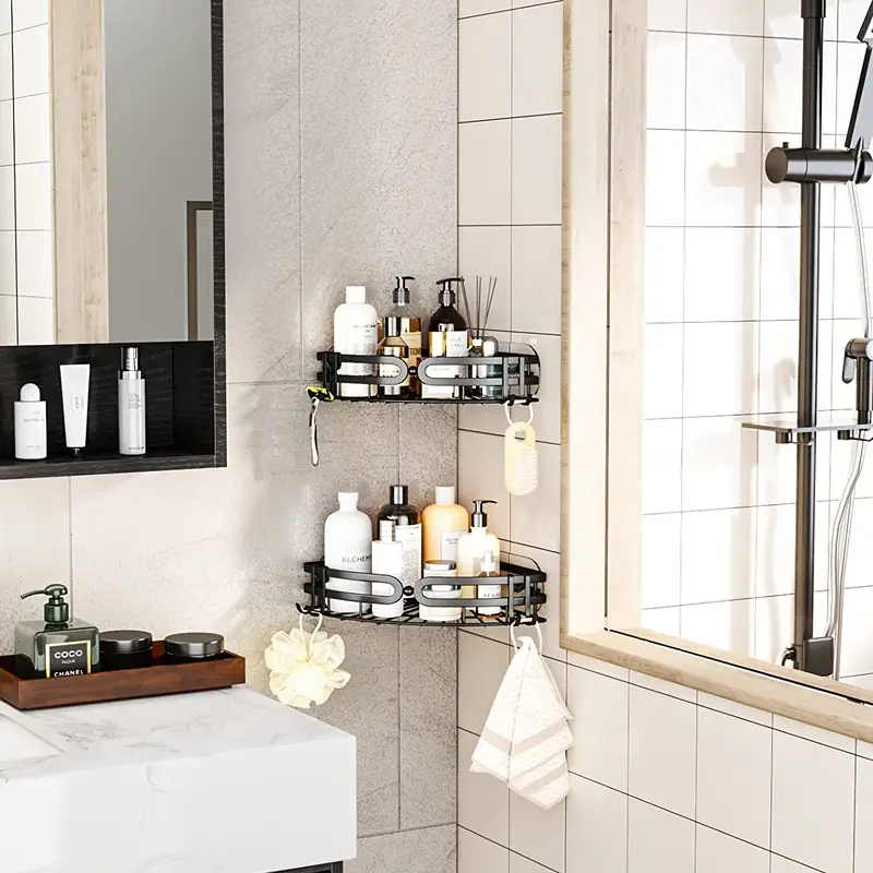 Organize Your Bathroom With This Corner Shower Caddy 4 - Temu