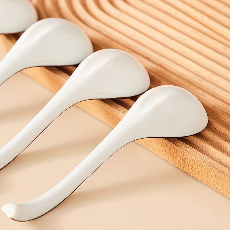 SM SunniMix 3pcs Semi-transparent Silicone Spoon Soup Spoon Coffee Milk  Teaspoon