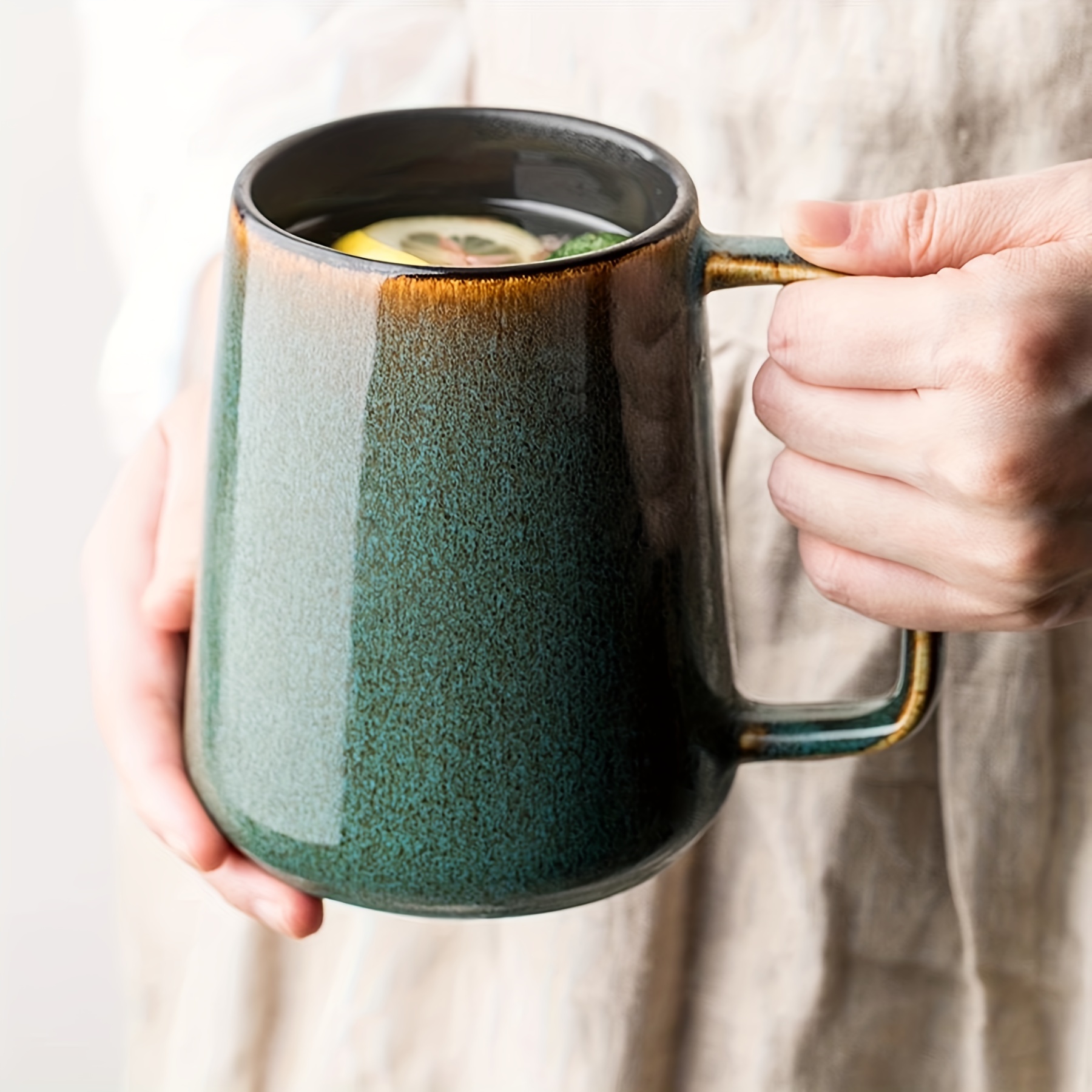 Large Ceramic Coffee Mug - Microwave And Dishwasher Safe - Perfect