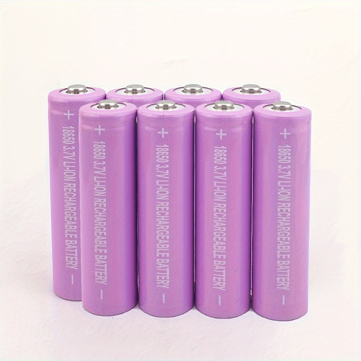 4pcs/6pcs/8pcs/10pcs 18650 3.7V Rechargeable Battery, 1500mAh High Capacity  Pointed Top Rechargeable High-power Lithium-ion Battery, Suitable For Flas