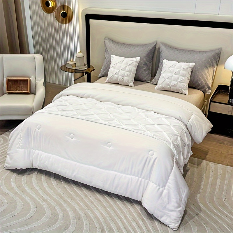 Brushed Luxury Bed Runner Set (1*bed Runner + 2*square - Temu