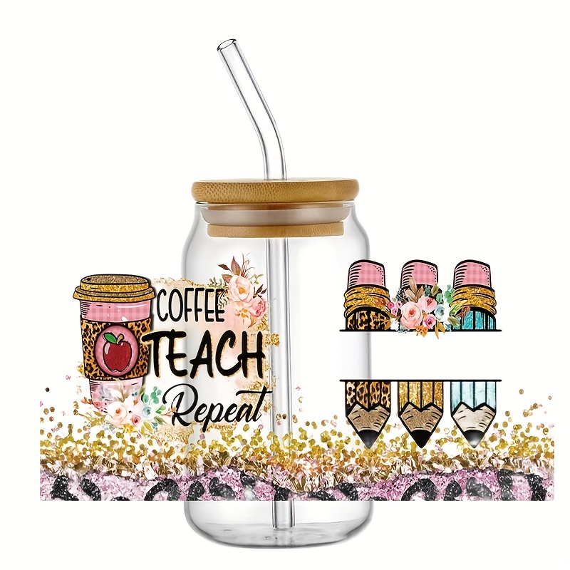 Back to School UV DTF Transfers - Classic School UV-DTF Cup Wrap - Libbey  Cup Adhesive Stickers